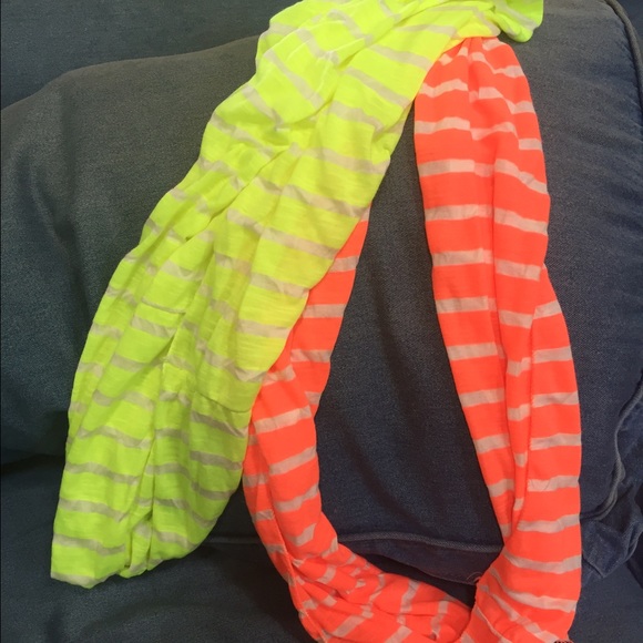 Orange Spring Infinity scarf! - Picture 2 of 2