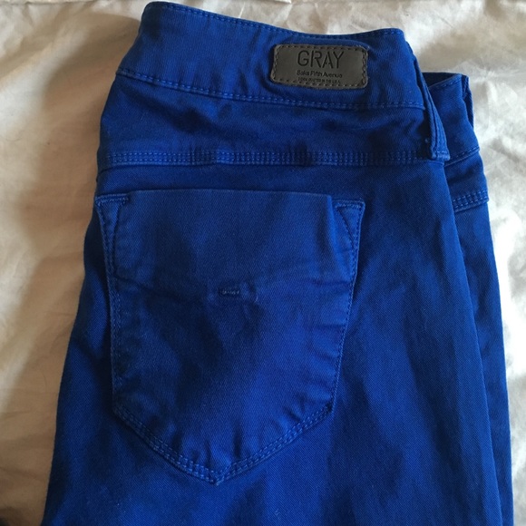 GRAY Saks fifth ave royal blue pants