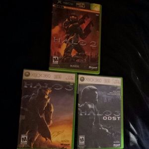 Xbox360 HALO 2, 3, 3 ODST