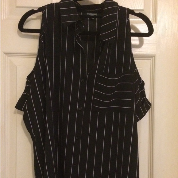 Black striped blouse