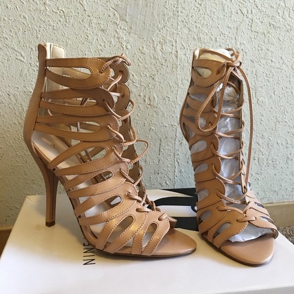 SOLD Nine West lace up gladiator sandals 6.5 - Picture 2 of 4
