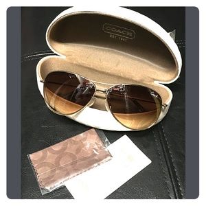 New COACH Juliana Gold Sunglasses