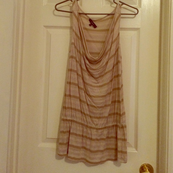 Gold and Brown striped shirt