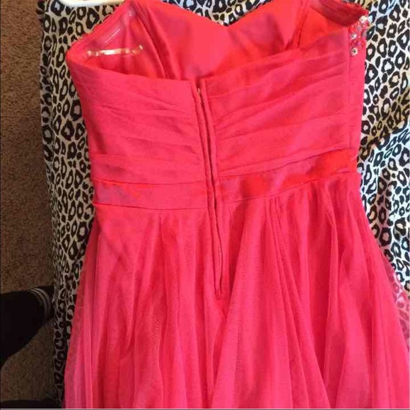 Homecoming dress high low pink - Picture 3 of 4