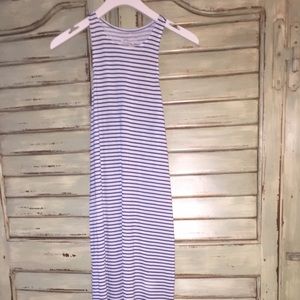 White & Blue maxi dress