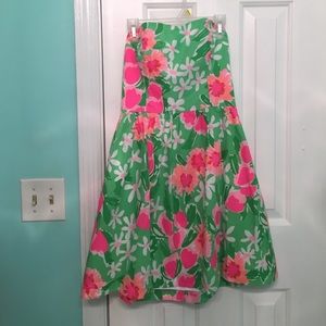 Strapless Lily Pulitzer dress