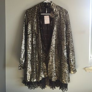 Free People Sequin Jacket