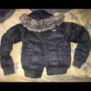 North Face 550 Woman's Winter Jacket Black Large