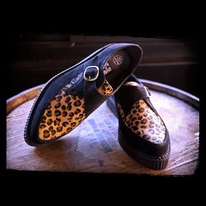 Cheetah print pony hair Creepers