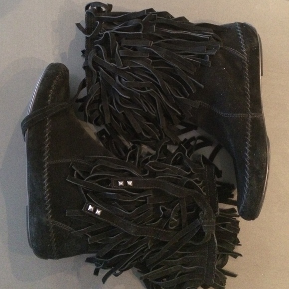 Juicy Couture Tara Fringe Boots size 9.5 - Picture 1 of 4