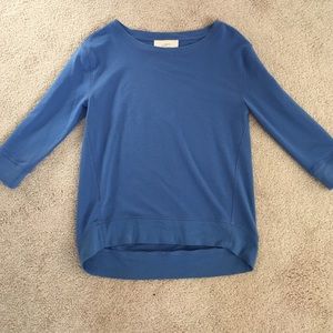 Blue 3/4 Sleeve LOFT Shirt