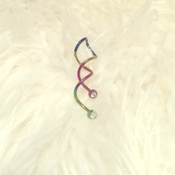 Swirl belly ring