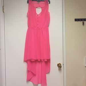 Really cute pink high-low dress