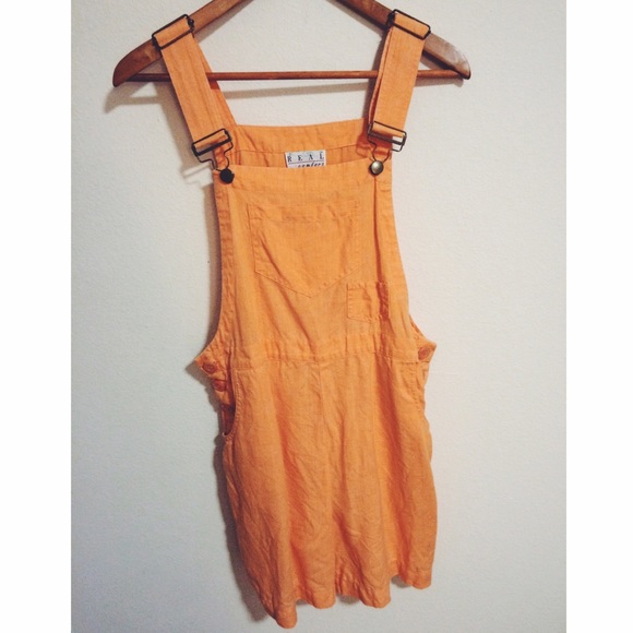 Vintage Linen Overalls