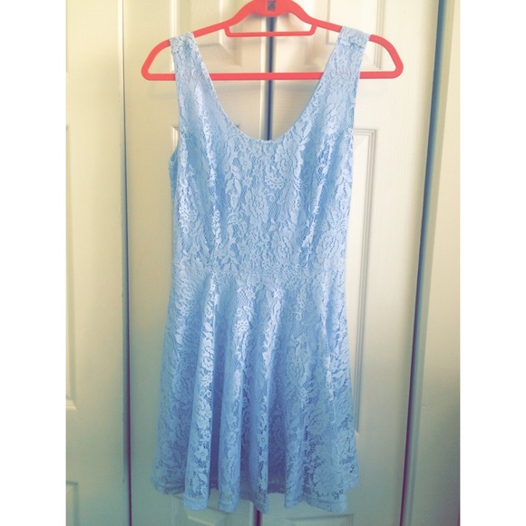 Baby Blue Lace Dress