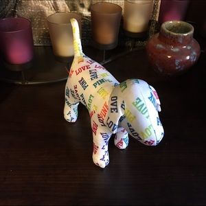 Multicolored PINK dog plush