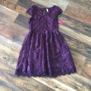 Lace Xhilaration Cap Sleeve Dress