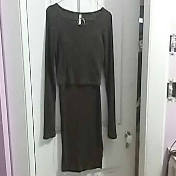 Chocolate Brown Crop Top set - Picture 2 of 4