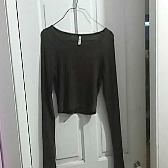 Chocolate Brown Crop Top set - Picture 3 of 4