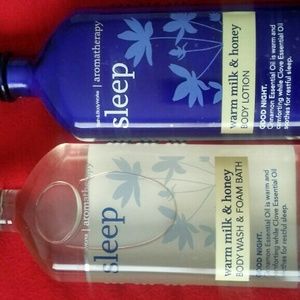 Sleep time shower gel/lotion