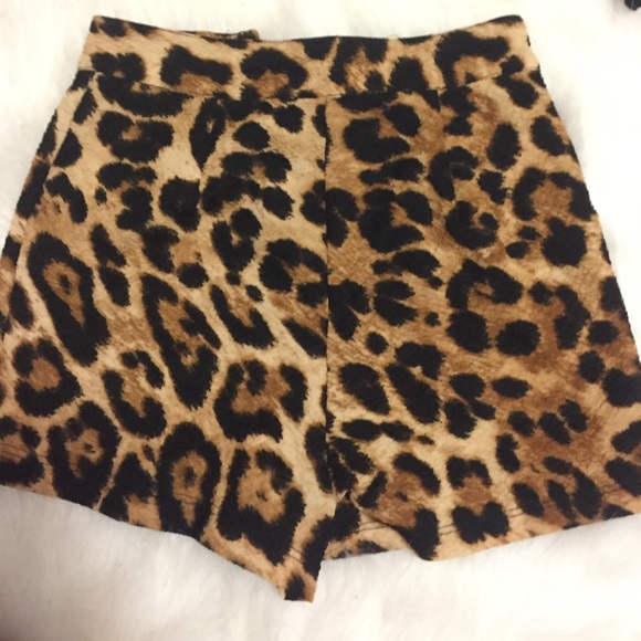 Cheetah print shorts