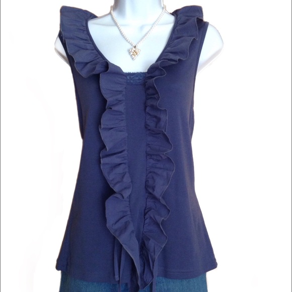 European Style Ruffled Short Sleeve Tunic - Picture 2 of 4