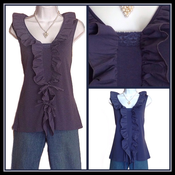 European Style Ruffled Short Sleeve Tunic - Picture 4 of 4