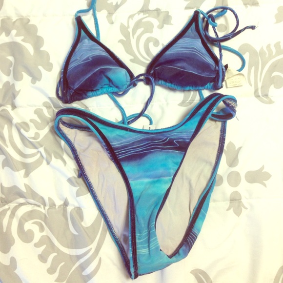 Ocean printed two piece