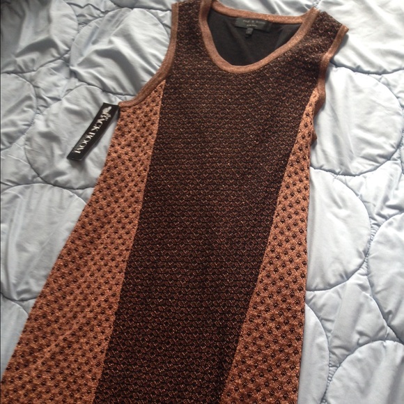 Rag and bone bronze metallic body on dress