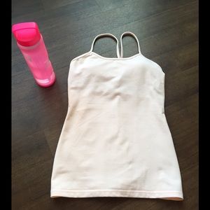 lululemon Light Pink Power Y Tank