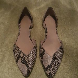Old navy flats snake print