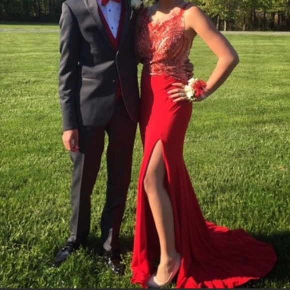 Red Prom Dress - Picture 2 of 3