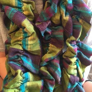 Multi dark colored scarf