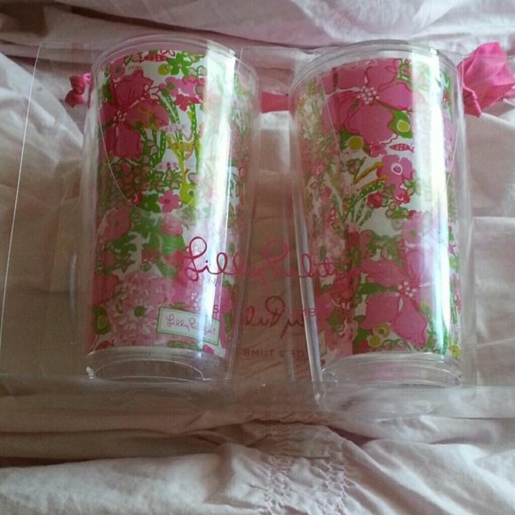 Lilly Pulitzer Other - 2 nwt lilly pulitzer tumblers. Beach rose.
