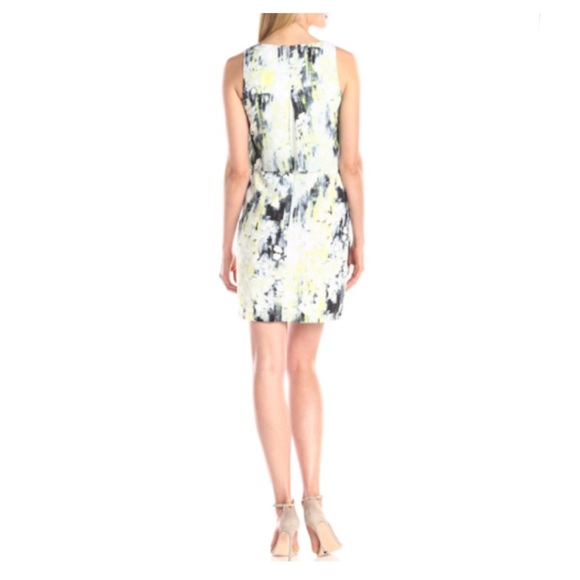 Andrew Marc Sleeveless Popover Monet Floral dress - Picture 2 of 4