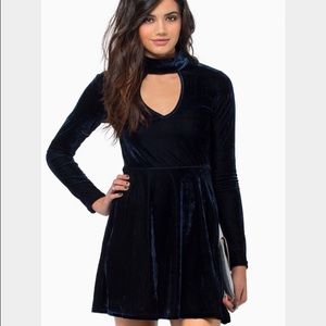 Tobi Madison Skater Dress in Navy