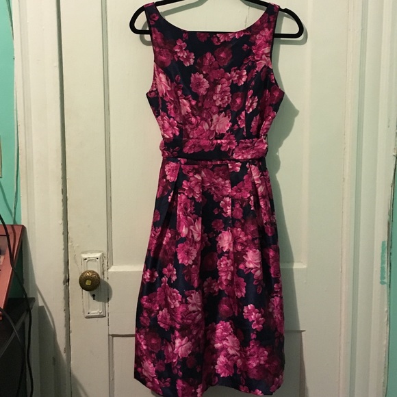 Jessica Howard navy and pink dress