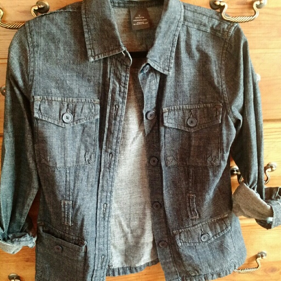 French Cuff Jean Jacket