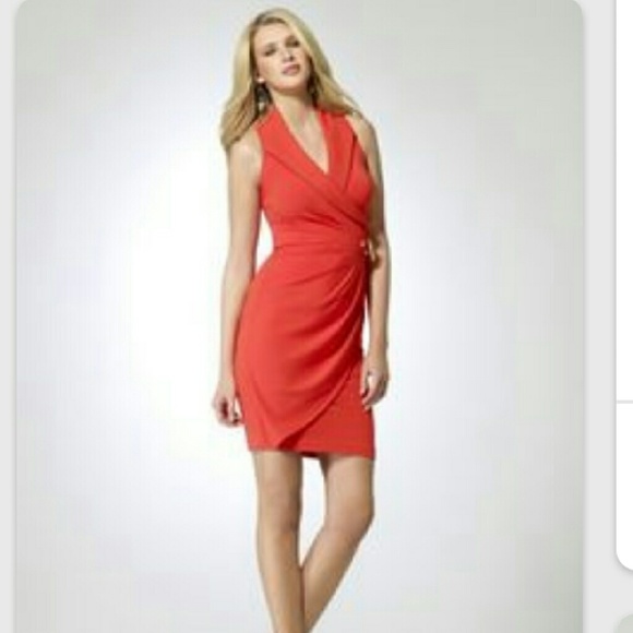 Tangerine cocktail dress - great for summer