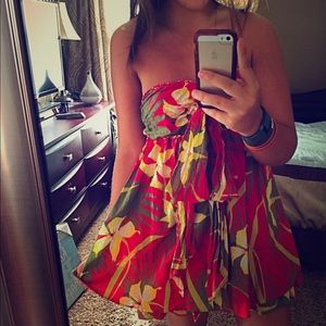 Hawaiian mini summer dress