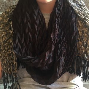 Brown Metallicy scarf