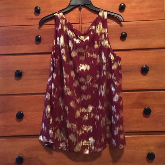 Maroon and Gold Top - Picture 2 of 2