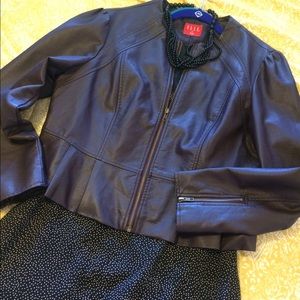 Deep Purple Peplum Jacket by Elle