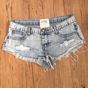 One teaspoon denim shorts