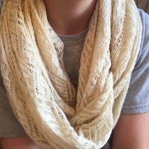 Cream infinity scarf
