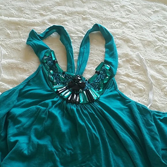 Lovely teal dress tank