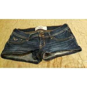 Dark wash Hollister Jean shorts