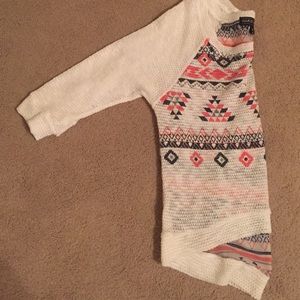 Almost Famous Aztec Knit Sweater Size S