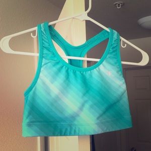 Champion ombré striped racerback sport bra.