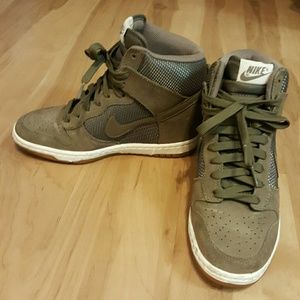 SALE!! NIKE Dunk Sky High Wedge Sneakers